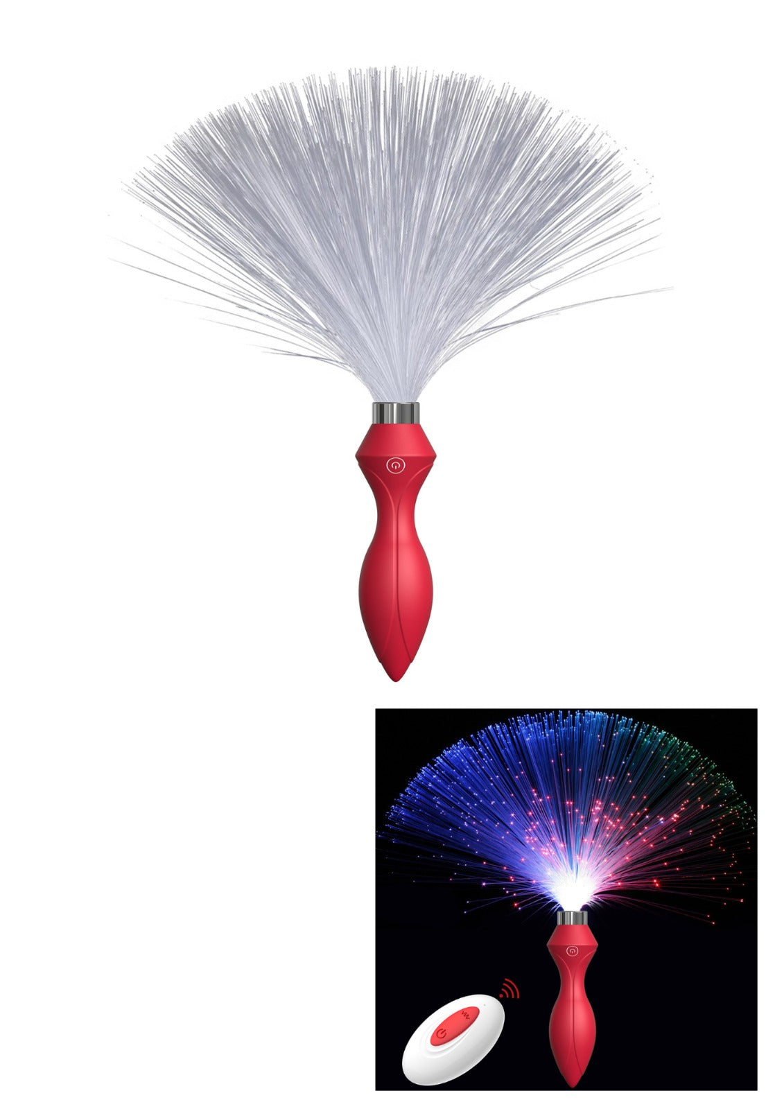 0318 Plug vibrant , lumineux , télécommandé