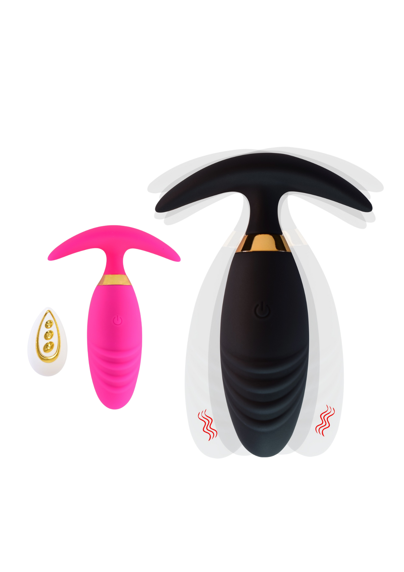 Plug vibrant avec télécommande 0307