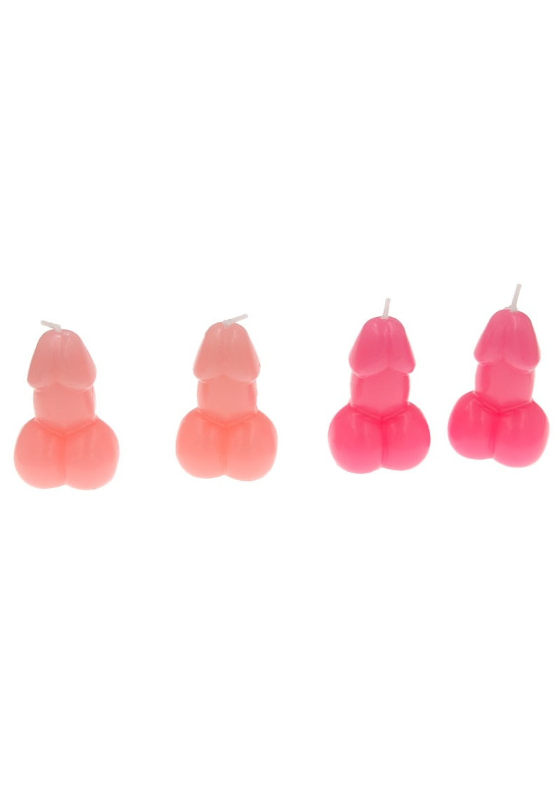Lot de 4 bougies pénis 0463