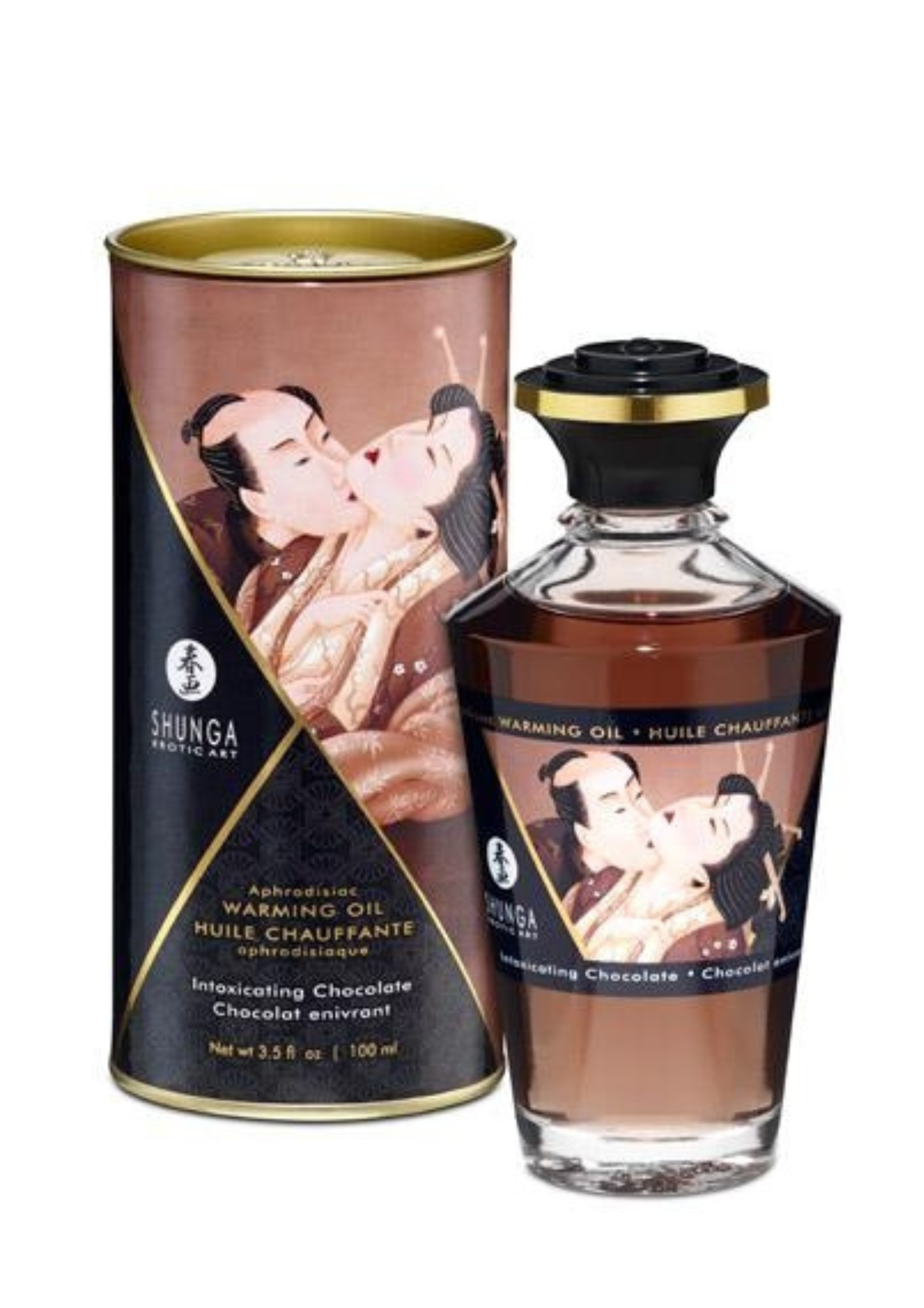 Huile chauffante Massage Aphrodisiaque chocolat 0114
