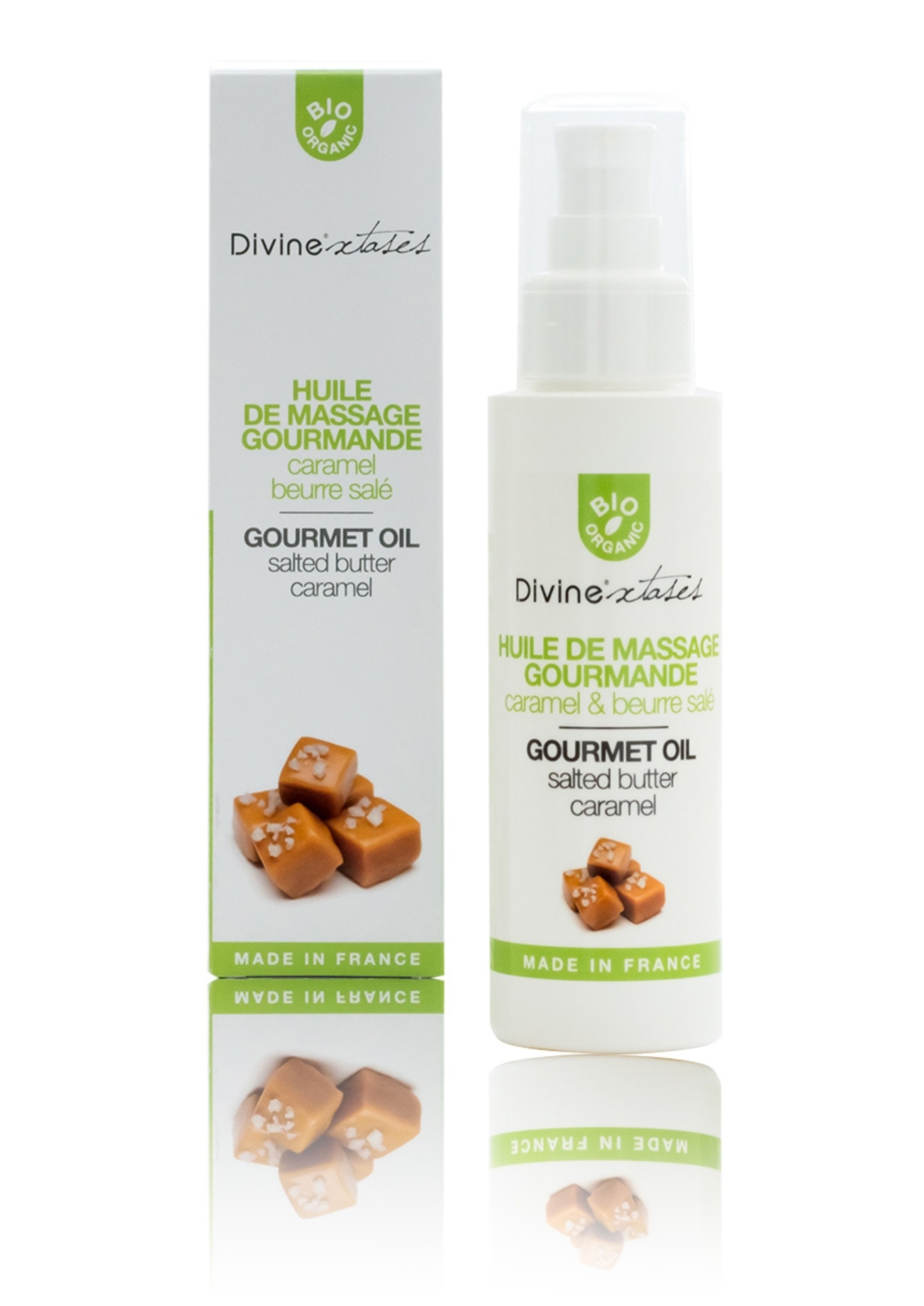 Huile sèche de massage caramel beurre salé 0111