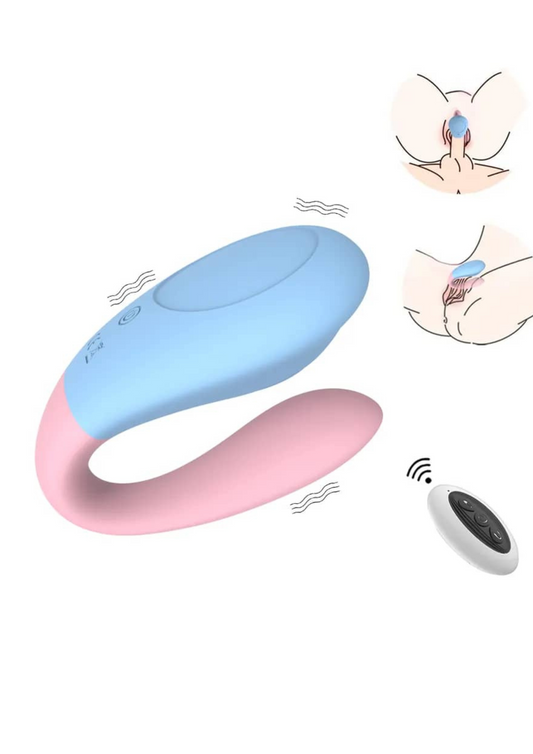 Stimulatieur vaginale et clitoridien télécommandé