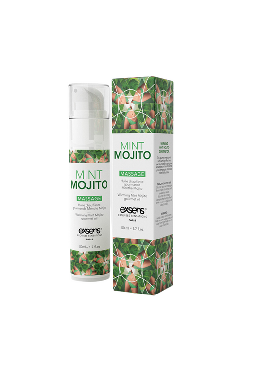 Huile de massage chauffante & comestible Mojito 0141