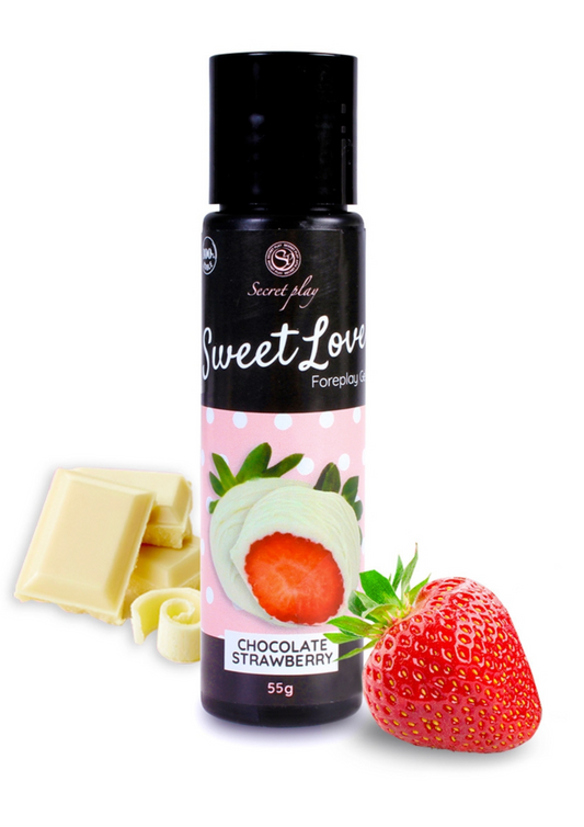 Lubrifiant comestible fraise & chocolat blanc 0179